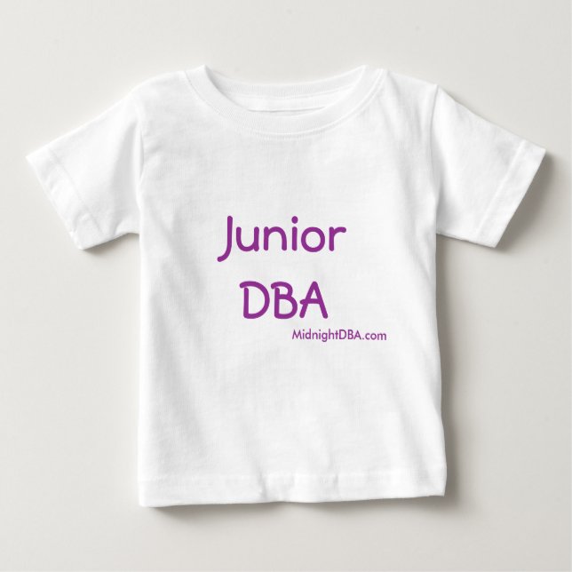 Camiseta Para Bebê MidnightDBA: DBA júnior (Frente)