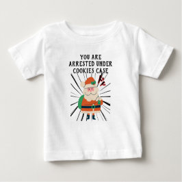 Camiseta Para Bebê Mikitiez cookies santaclaus natal