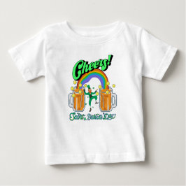 Camiseta Para Bebê Mikitiez green sortuda, cerveja do Dia de São Patr