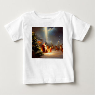 Camiseta Para Bebê Milagre de Natal 2