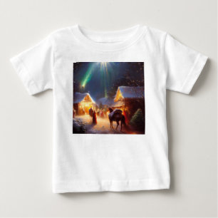 Camiseta Para Bebê Milagre de Natal 3