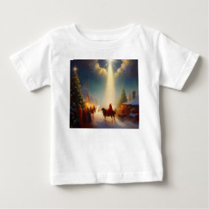 Camiseta Para Bebê Milagre de Natal 4