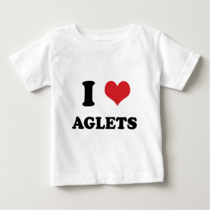 Camiseta Para Bebê Mim Aglets (do coração)