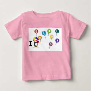 Camiseta Para Bebê Mim balões do coração!