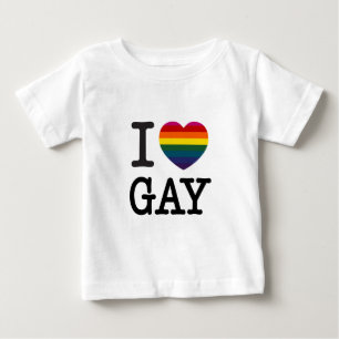 Camiseta Para Bebê Mim coração alegre do arco-íris do coração