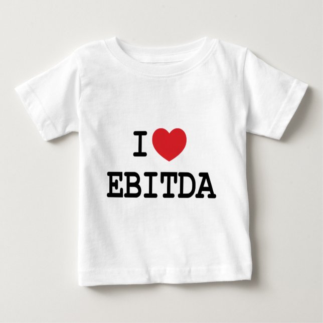 Camiseta Para Bebê Mim (coração) EBITDA (Frente)