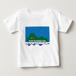 Camiseta Para Bebê Mim coração GSL