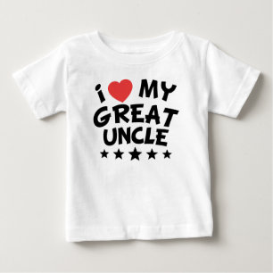 Camiseta Para Bebê Mim coração meu grande tio