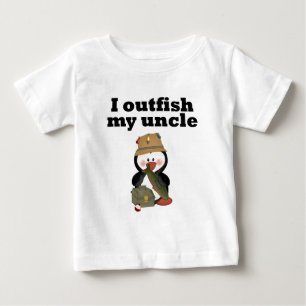 Camiseta Para Bebê Mim outfish meu tio
