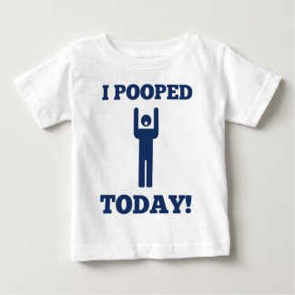 Camiseta Para Bebê Mim Pooped hoje