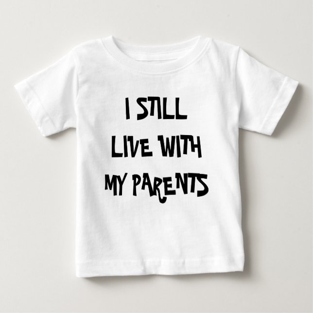 CAMISETA PARA BEBÊ MIM STIL LLIVE COM MEUS PAIS (Frente)