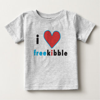 Camiseta Para Bebê "mim T freekibble do coração"