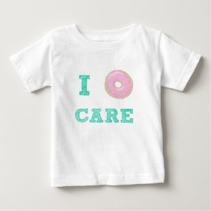 Camiseta Para Bebê "Mim t-shirt do bebê do cuidado da rosquinha"