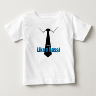 Camiseta Para Bebê Mim tombadilho, como um chefe!