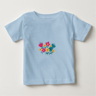 Camiseta Para Bebê mimimalist flower 