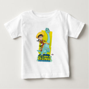 Camiseta Para Bebê Min & Clover Fazendo uma Diferença Dino