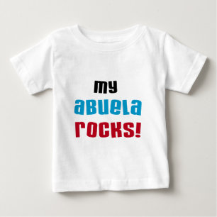 Camiseta Para Bebê Minha Abuela Rocks T-shirts e presentes