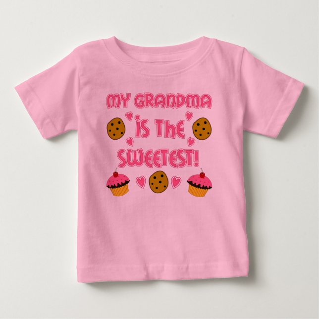 Camiseta Para Bebê Minha avó (Frente)