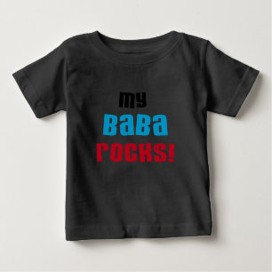 Camiseta Para Bebê Minha Baba Rocks T-shirts e presentes