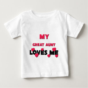 Camiseta Para Bebê Minha grande tia Amor Me