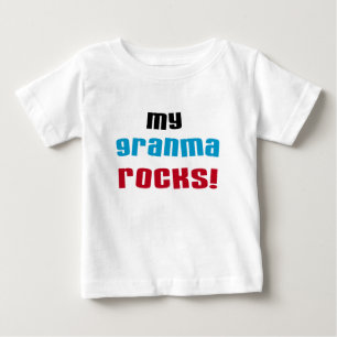 Camiseta Para Bebê Minha Granma Rocks T shirts e presentes