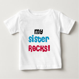 Camiseta Para Bebê Minha Irmã é Incrível