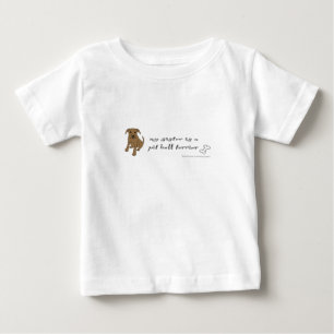 Camiseta Para Bebê minha irmã é um pit bull