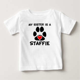 Camiseta Para Bebê Minha Irmã É Uma Escória