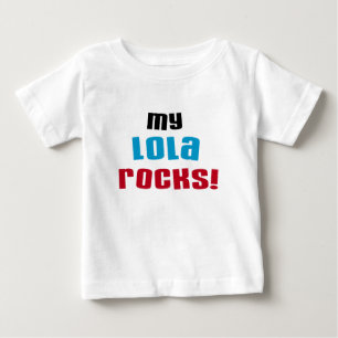 Camiseta Para Bebê Minha Lola Rocks T-shirts e presentes