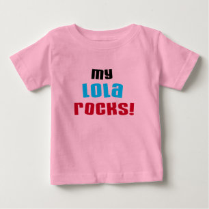 Camiseta Para Bebê Minha Lola Rocks T-shirts e presentes