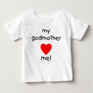 Camiseta Para Bebê Minha madrinha ama-me