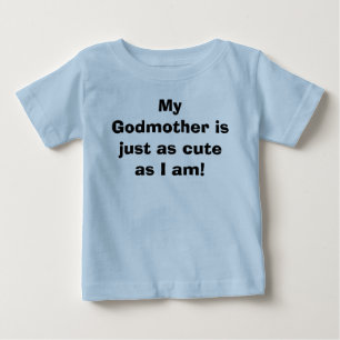 Camiseta Para Bebê Minha madrinha é apenas tão bonito como eu sou!