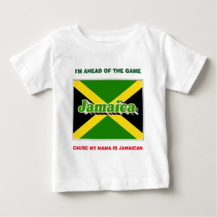 CAMISETA PARA BEBÊ MINHA MÃE É JAMAICANA