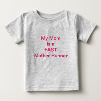 Camiseta Para Bebê Minha mãe é uma mãe RÁPIDA, roupas de bebês