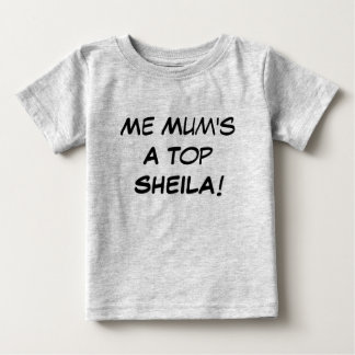 Camiseta Para Bebê Minha mãe é uma ótima Sheila, presente de bebê em 