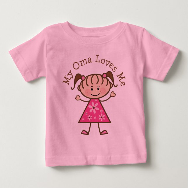 Camiseta Para Bebê Minha mãe me ama e me ama (Frente)