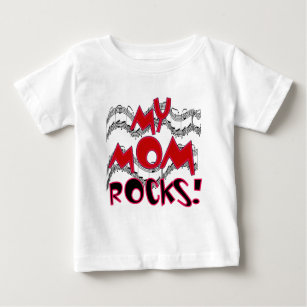 Camiseta Para Bebê Minha mamã balança t-shirt e presentes