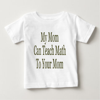 Camiseta Para Bebê Minha mamã pode ensinar a matemática a sua mamã