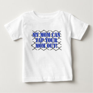Camiseta Para Bebê Minha mamã pode fazer sua mamã bater! Os Muttahi