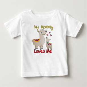 Camiseta Para Bebê Minha mamãe ama-me lama