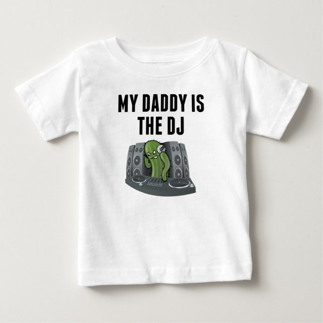 Camiseta Para Bebê Minha mamãe é o DJ (Frente)