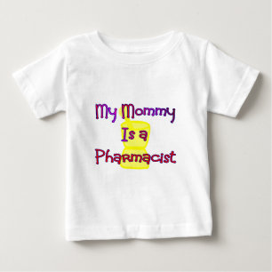 Camiseta Para Bebê Minha mamãe é t-shirt de um farmacêutico