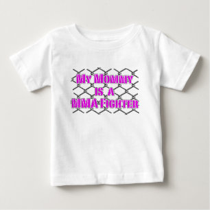 Camiseta Para Bebê Minha mamãe é um lutador da gaiola! Os Muttahida