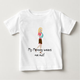 Camiseta Para Bebê Minha mamãe gasta-me!