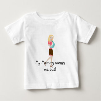 Camiseta Para Bebê Minha mamãe gasta-me!