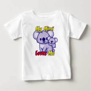 Camiseta Para Bebê Minha Mimi Me Ama Koala Baby T-Shirt