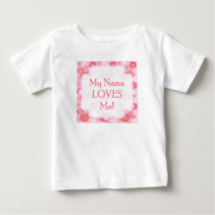 Camiseta Para Bebê Minha Nana ama-me Onsie