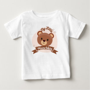 Camiseta Para Bebê Minha Pequena Camiseta Bebê Munchkin - Adorável