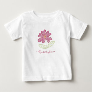 Camiseta Para Bebê Minha pequena flor