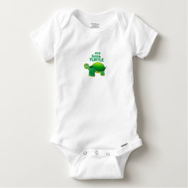 Camiseta Para Bebê Minha Pequena Tartaruga